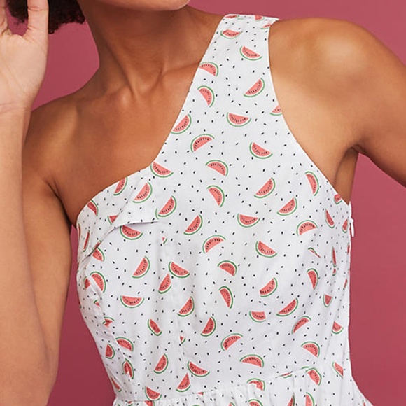 Anthropologie HD in Paris One Shoulder Fit & Flare - Picture 4 of 8